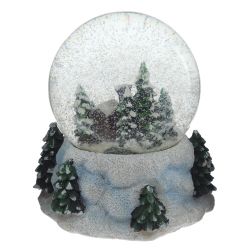 GAEM Фигурка декор в стекл шаре "Домик" (муз с ключ), D 10 см, L12 W12 H14,5 см, 2в.