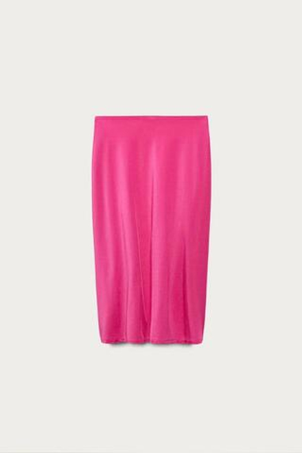 ZARA X MARISA BERENSON ОДНОТОННОЕ ПАРЕО ИЗ СМЕСИ ПОЛИАМИДА, ЦВЕТ ФУКСИИ