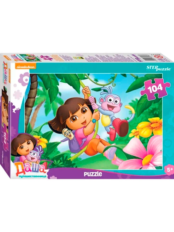 Пазлы для детей 4 5 6 7 лет Даша Путешественница 104 элемент