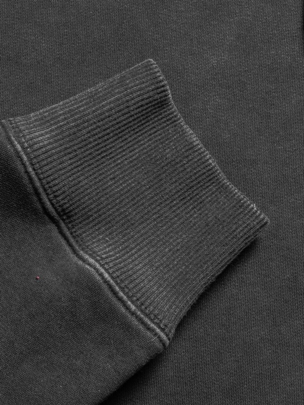 Толстовка Hardlunch garment dye черная