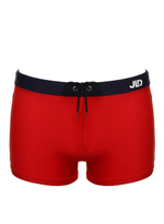 Классические мужские плавки-боксеры с контрастным поясом (Размер: L) (Цвет: зеленый)