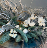 Композиция "Домик в морозном лесу"