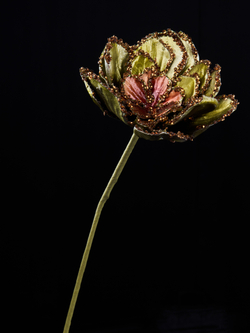 Цветок сукклента 15х36см ChristmasDeLuxe зеленый