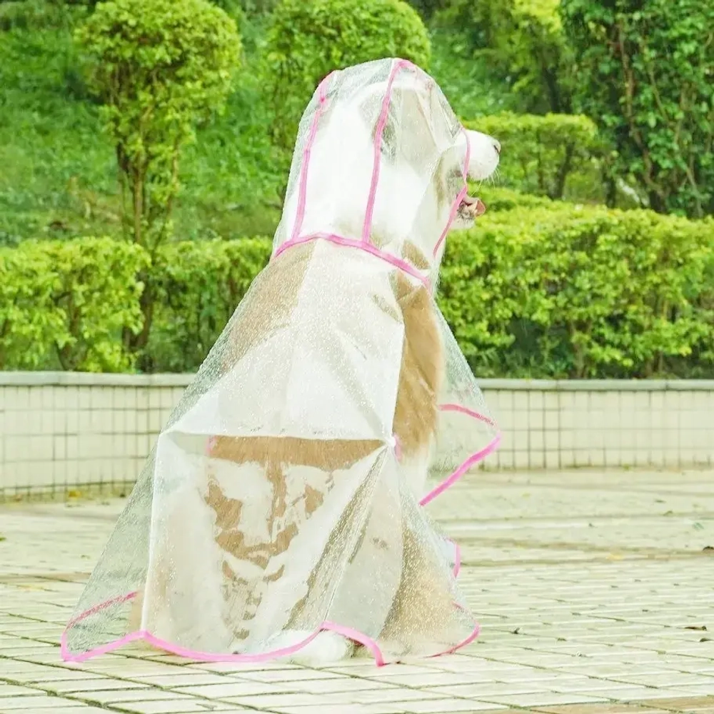 Дождевик для крупных пород собак «KOMFORT», прозрачный, р XL