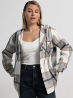 Рубашка теплая с капюшоном Олиссия (серая) Б15504-18М LT Collection