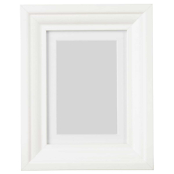 IKEA EDSBRUK  (ИКЕА ЕДСБРУК)  -  Рамка, белая, 13x18 см