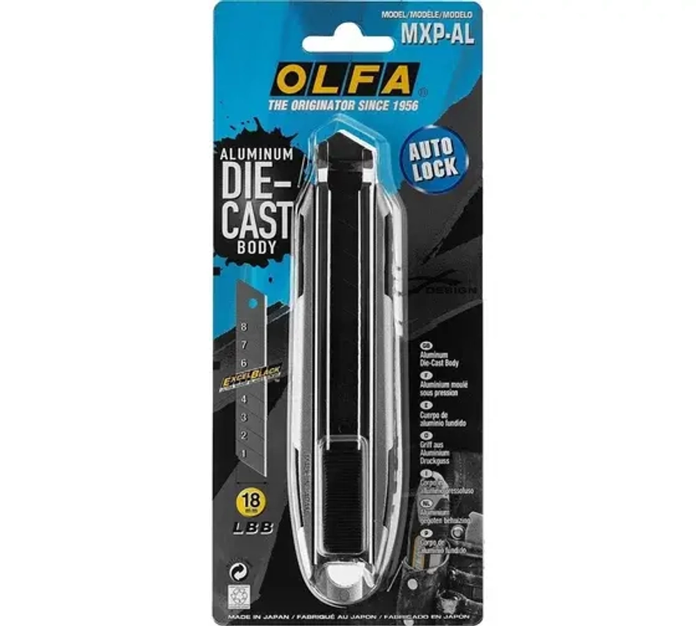 OLFA X-design, 18мм, нож (OL-MXP-AL)