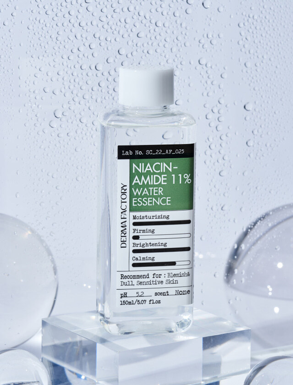 Derma Factory Тонер-эссенция для лица с ниацинамидом Niacinamide 11% Water Essence