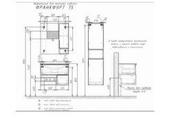 Тумба-умывальник "Франкфурт-75" дуб шоколадно-коричневый с раковиной COMFORTY 75E черная матовая