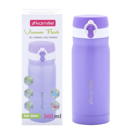 Термос-бутылка 360 мл. из нержавеющей стали Kamille KM-2005