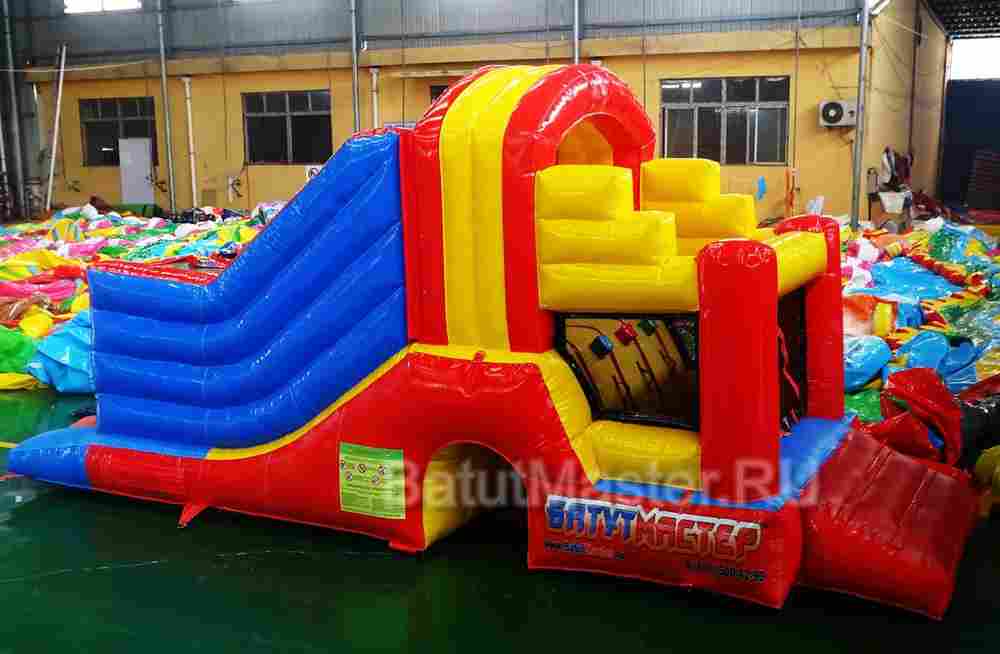 Детский надувной батут "Отличное настроение" 6*2,2*2,8 м