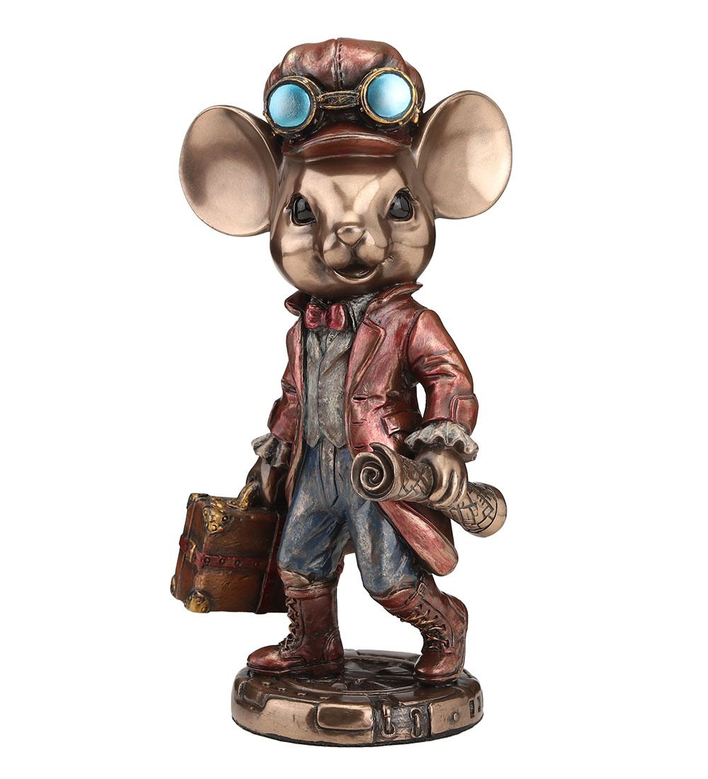 Veronese WS-1359 Статуэтка в стиле Стимпанк «Мышь-путешественница»