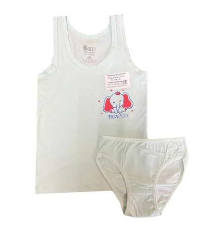 Комплект майка+трусы для девочек CBF 18-310/21-212дшл р.30 мятн.слоник (Boru), 1 шт.