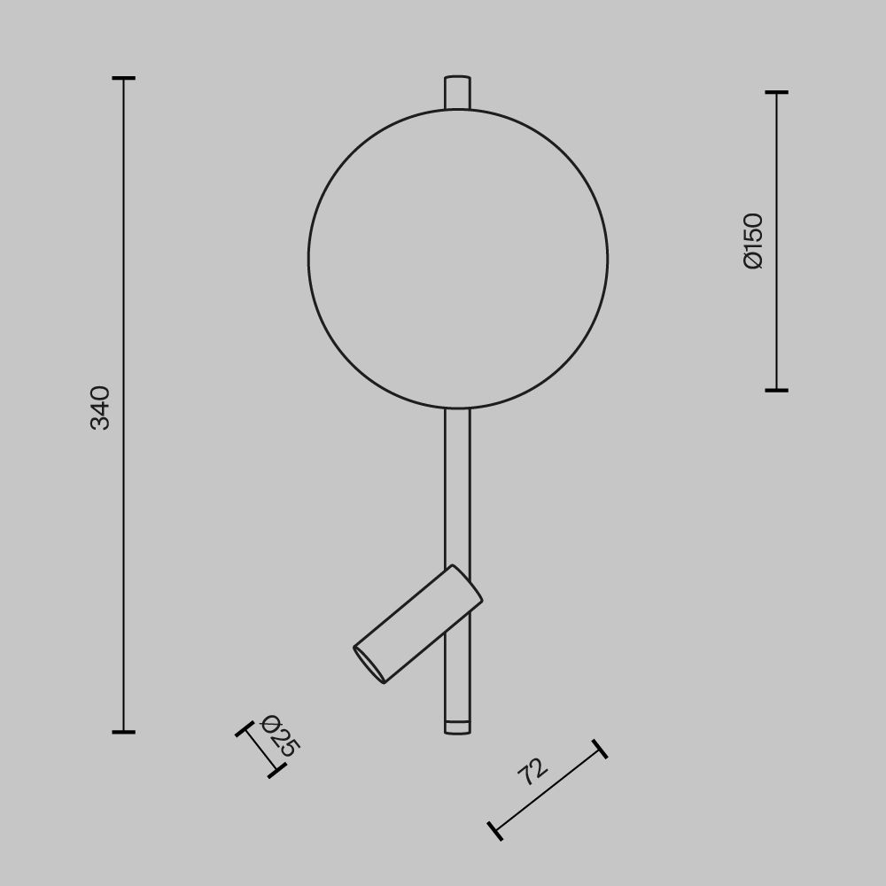 Светильник настенный светодиодный Maytoni   MOD450WL-L9W3K