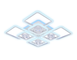 Потолочная люстра Ambrella Acrylica Ice, светодиодная, регулировка цветовой температуры