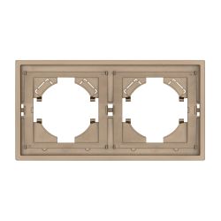 Рамка пластиковая FRM-TENDO-PL-2-GD (Arlight, Песочный) 053842