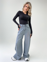 Джинсы LTBI W316 прямые широкие со стрейчем