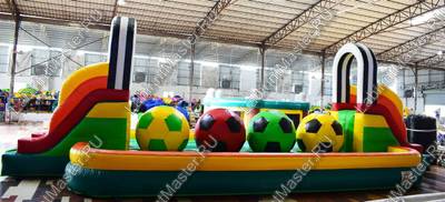 Коммерческий надувной батут "Футбольная площадка" 12*5*4 м