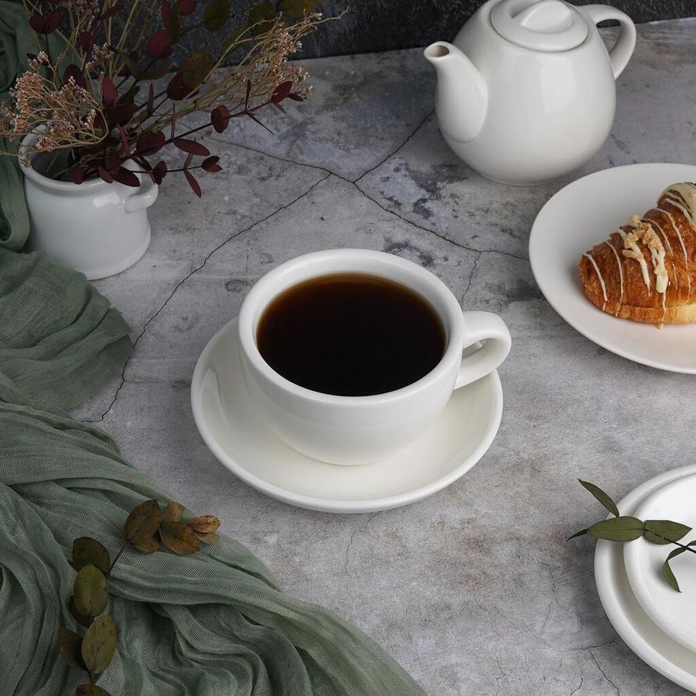 Чайная пара 300 мл белая d 10,5 см h6,8 см фарфор P.L. Proff Cuisine [4]