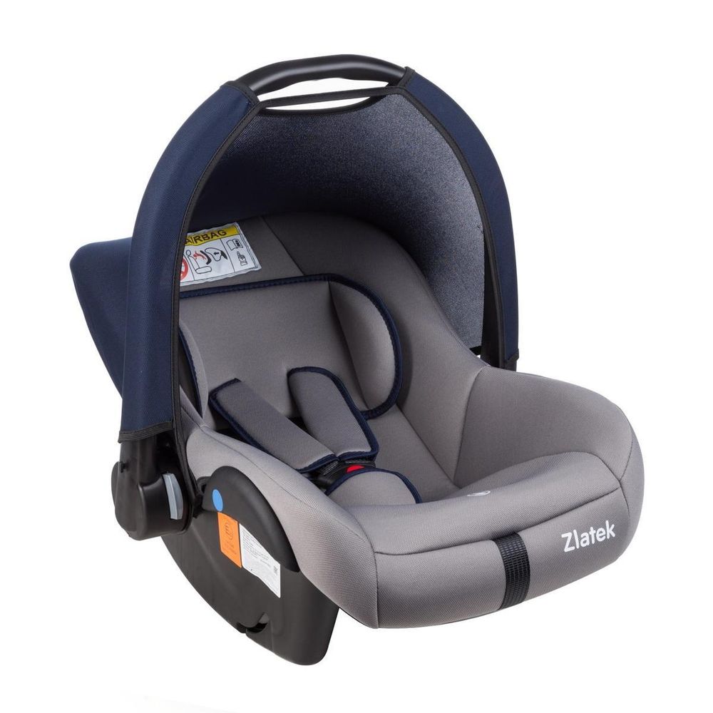 Автокресло COLIBRI NEW, гр. 0+ (0-13кг)(упаковка 3 шт.)(Zlatek) (серый сапфировый)