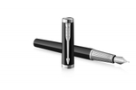 Перьевая ручка Parker "Ingenuity Black CT" перо: F, цвет чернил: blue/black, в подарочной упаковке.