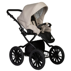 Детская коляска Indigo Mio Eco Plus 14 3 в 1 с автокреслом Avionaut Cosmo 02 св.бежевая кожа