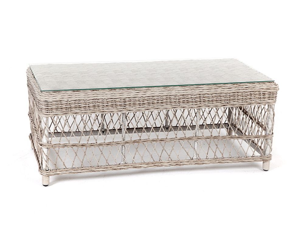 "Гранд Латте" стол журнальный из искусственного ротанга, цвет бежевый