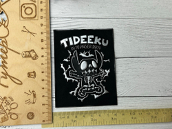 Нашивка 3D текстиль черная