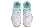 Li Ning Storage Textile, Synthetic Leather Cushioning Support Balance Low top Training Shoes Women"s White Blue