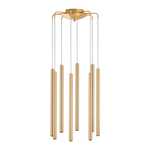 L8T747243 Люстра TUBO LED 40W 2560LM 25G ЗОЛОТО 4000K (574733+747243 (8шт)