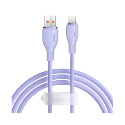 Интерфейсный кабель Baseus Pudding Series USB to Type-C 100W 1.2m Purple (P10355703511-B1)