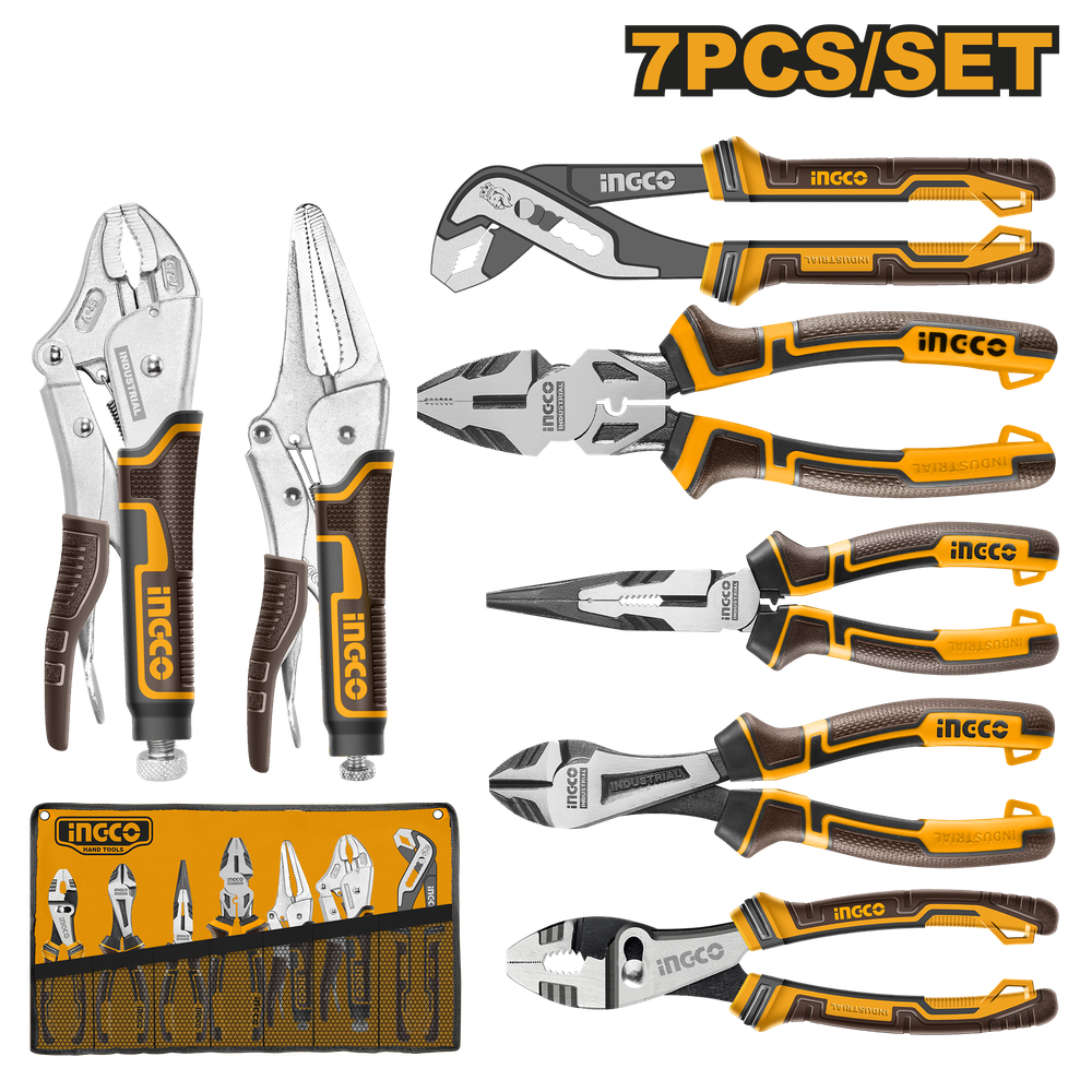 Набор шарнирно-губцевого инструмента INGCO COS23036 INDUSTRIAL 7 шт.
