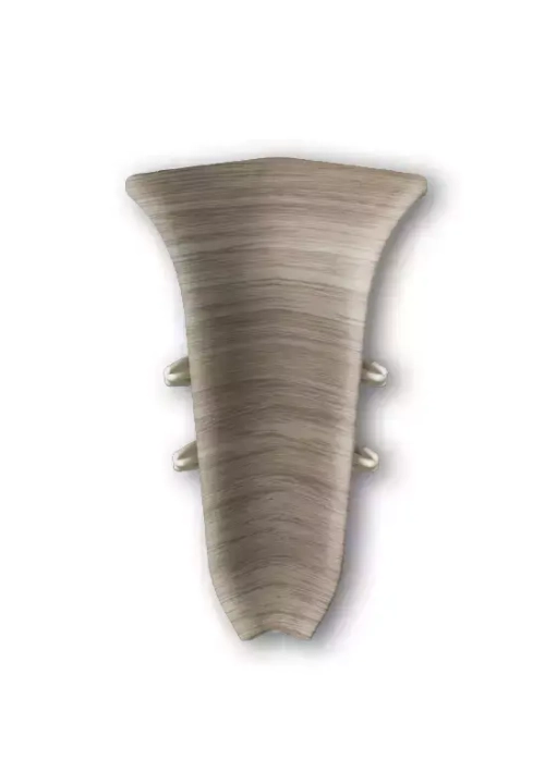 Угол внутренний для плинтуса 55мм "Идеал Классик", 211 Дуб рустик