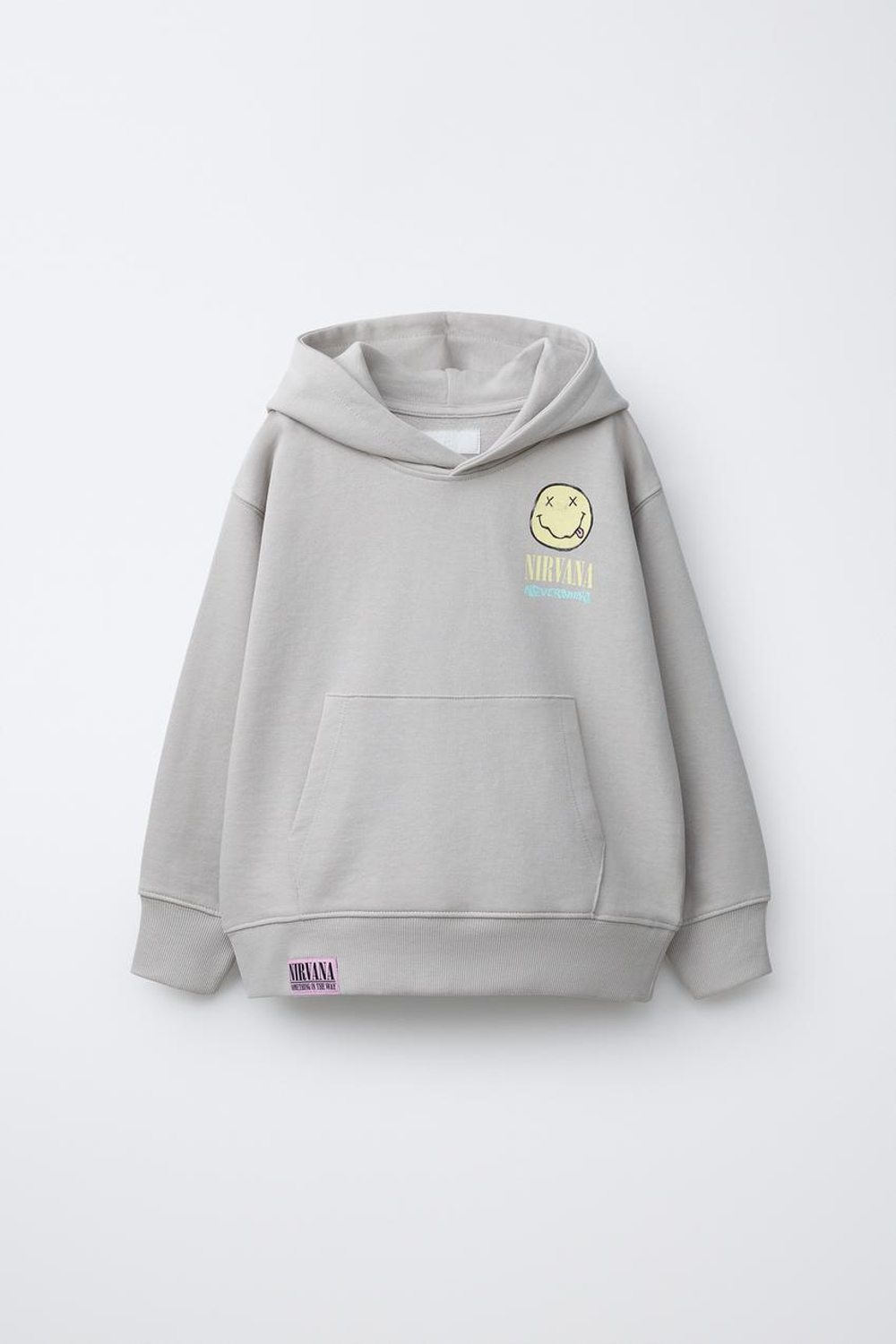 ZARA ХУДИ NIRVANA ®, ЖЕМЧУЖНО-СЕРЫЙ