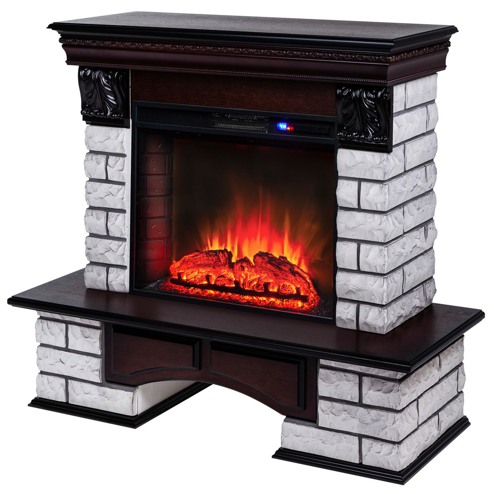 Электрокамин RealFlame Country Lux Rock AO античный дуб с очагом Sparta 25,5 LED