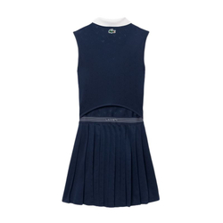 Теннисное платье Lacoste Ultra Dry Tennis Heritage with Liner - navy blue/navy blue