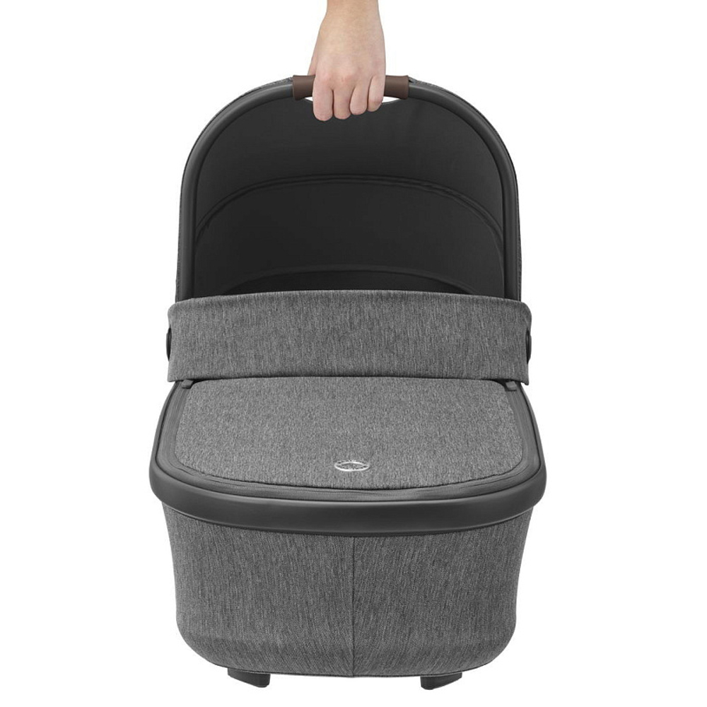Детская коляска Maxi-Cosi Leona² Oria 3 в 1 с автокреслом CabrioFix Essential graphite 1204390110 Twillic Black/1507029110 Select Grey