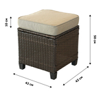 Набор мебели Версаль ПРЕМИУМ-2 арт.SFS019 коричневый, бежевый 4 уп.(ротанг коричневый, подушки бежевые) "Garden story"