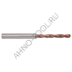 Сверло  4.0мм  твердосплавное 5D без подвода СОЖ. SP-X800050400 VHM AHNO по стали, чугуну, нерж. и ж