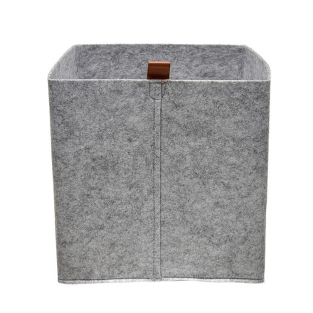 Корзина для хранения "Фетр", Д230 Ш230 В265, серый