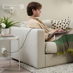 IKEA RUNDHULT  (ИКЕА РУНДХУЛТ)  -  USB-C - USB-C, темно-серый, 1,5 м/100 Вт