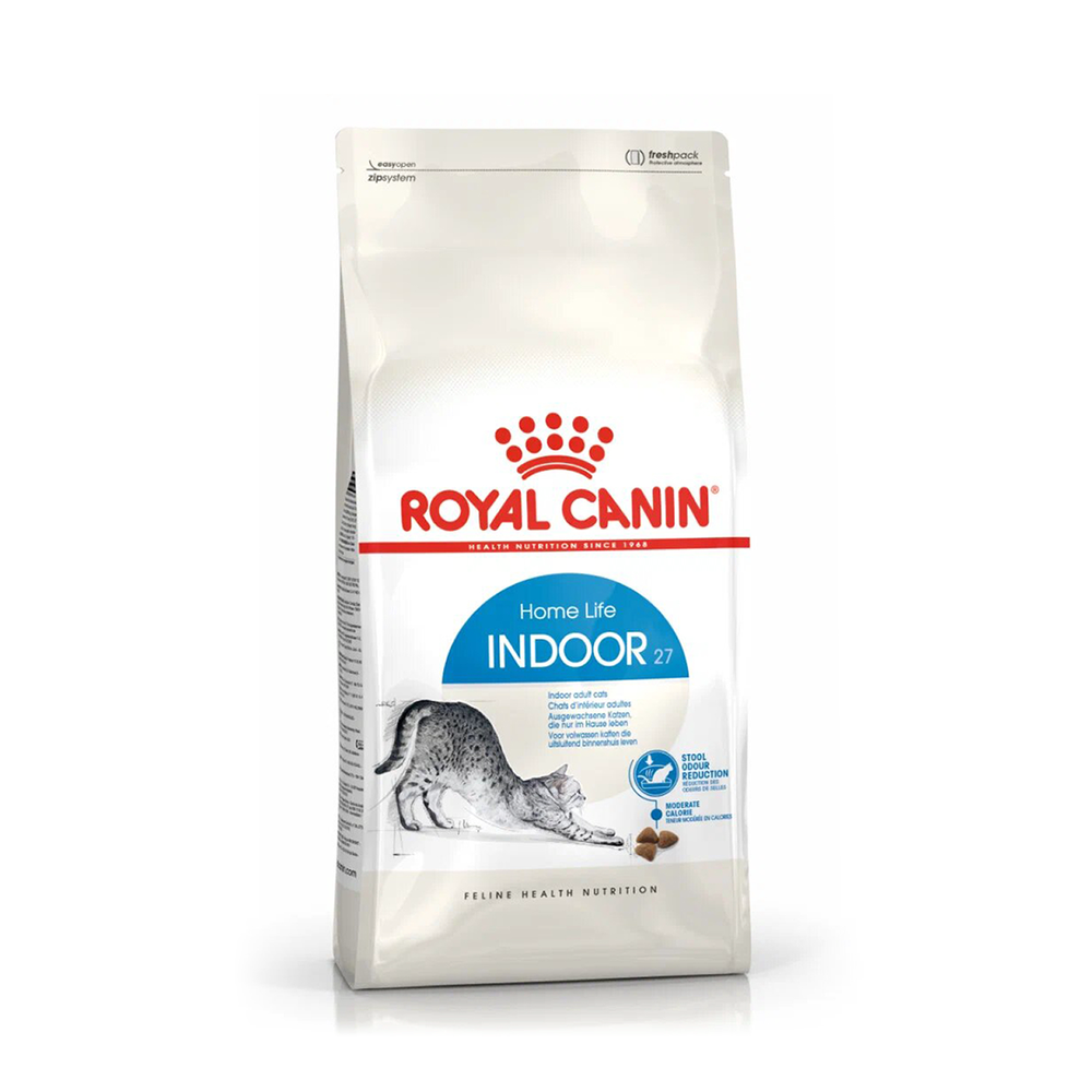 Royal Canin Indoor Индор Корм сухой сбалансированный для взрослых кошек в возрасте от 1 года до 7 лет живущих в помещении 400г