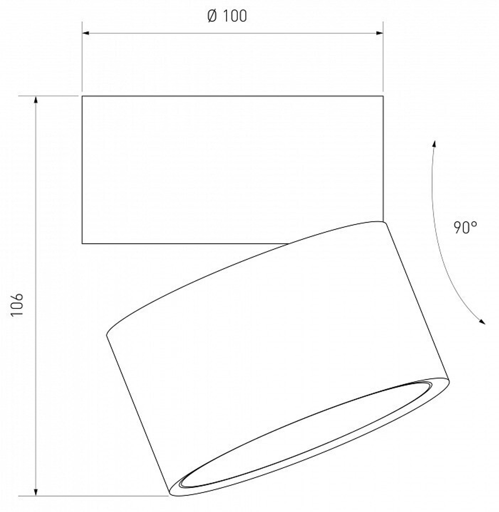 Накладной светильник Elektrostandard DLR031 15W 4200K 3100 черный матовый/золото