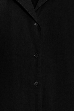 ZARA КОРОТКОЕ ПЛАТЬЕ ИЗ ПОПЛИНА — ZW COLLECTION, ЧЕРНЫЙ