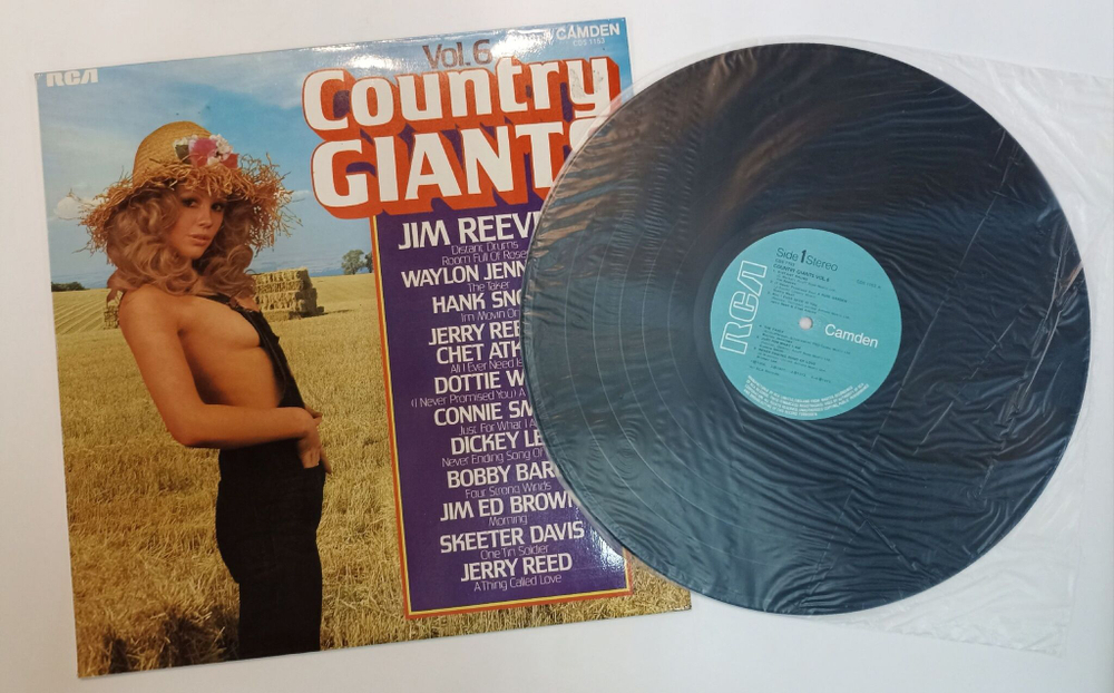 Винтажная виниловая пластинка LP Сборник Country Giants Vol. 6 (UK 1974)