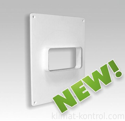 Площадка торцевая вертикальная пластиковая 180х250 фланец 60х120 612ПТВ ERA title=