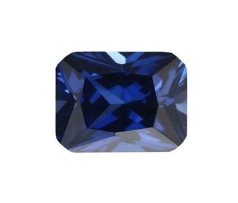 Корунд сапфировый синт. октагон 7.0*5.0