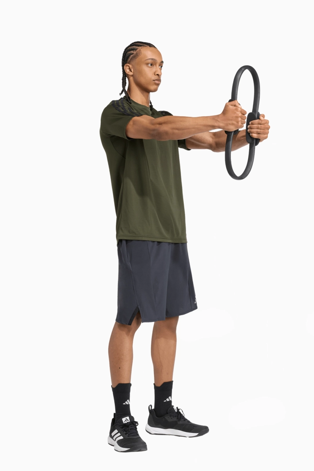 Футболка adidas Train Essentials 3-Stripes - зеленый