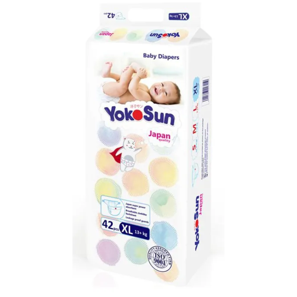 Подгузники YokoSun (+13 кг) 42 шт