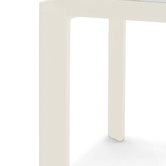 Обеденный стол Rowan 140/190x90 белый мрамор матовый